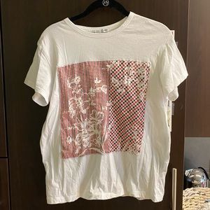Zara white tee